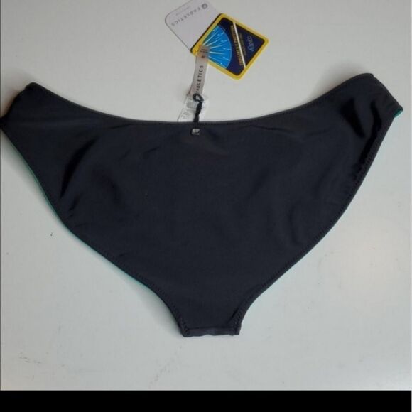 M NEW reversible CARVICO x FABLETICS green black bikini swimsuit bottoms medium - Picture 4 of 10